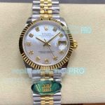 Swiss Clone Rolex Datejust ARF Lady Watch Two-Tone Mop Diamond Dial 31mm 